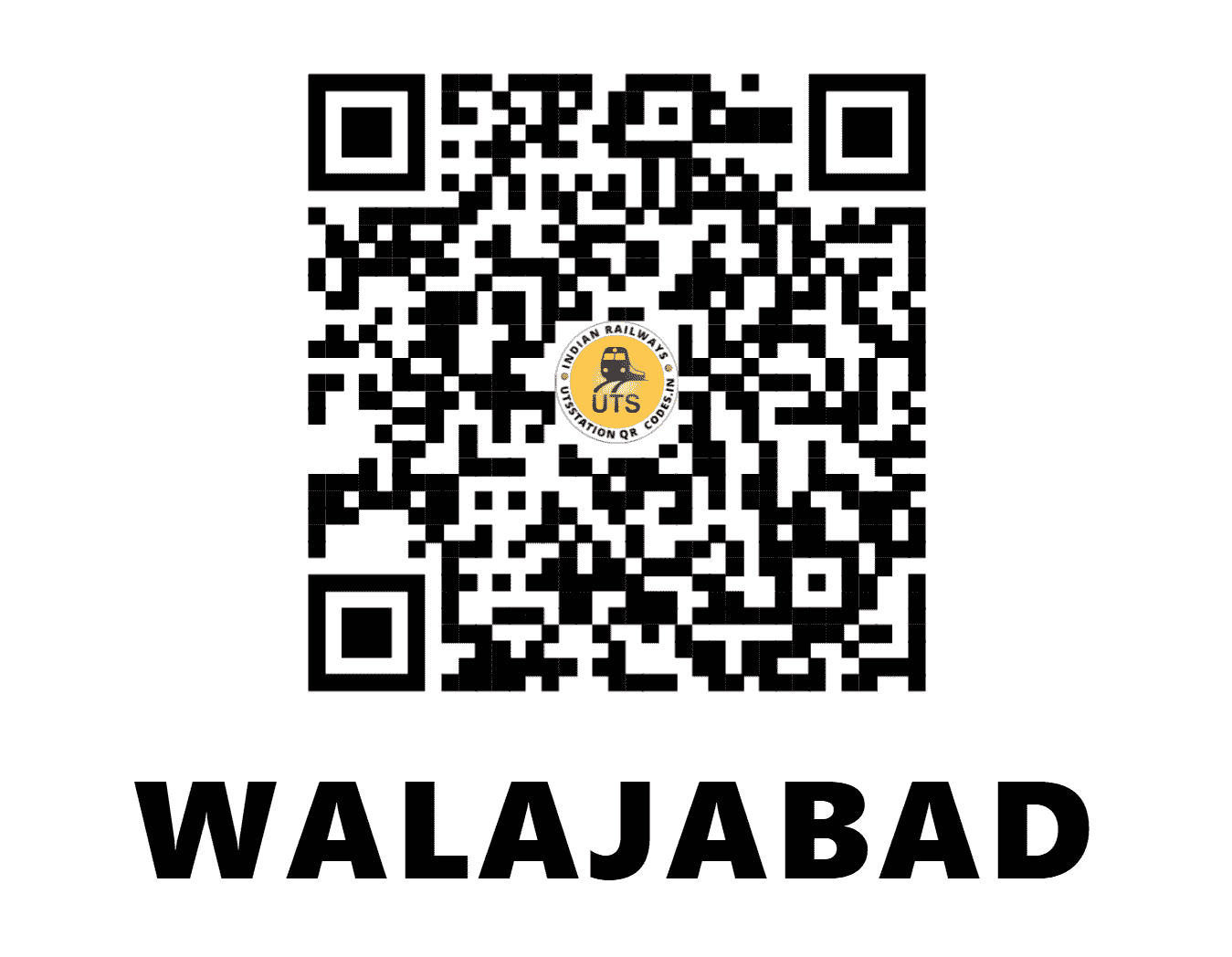 UTS QR Code for WALAJABAD - WJ (SR - TAMIL NADU)